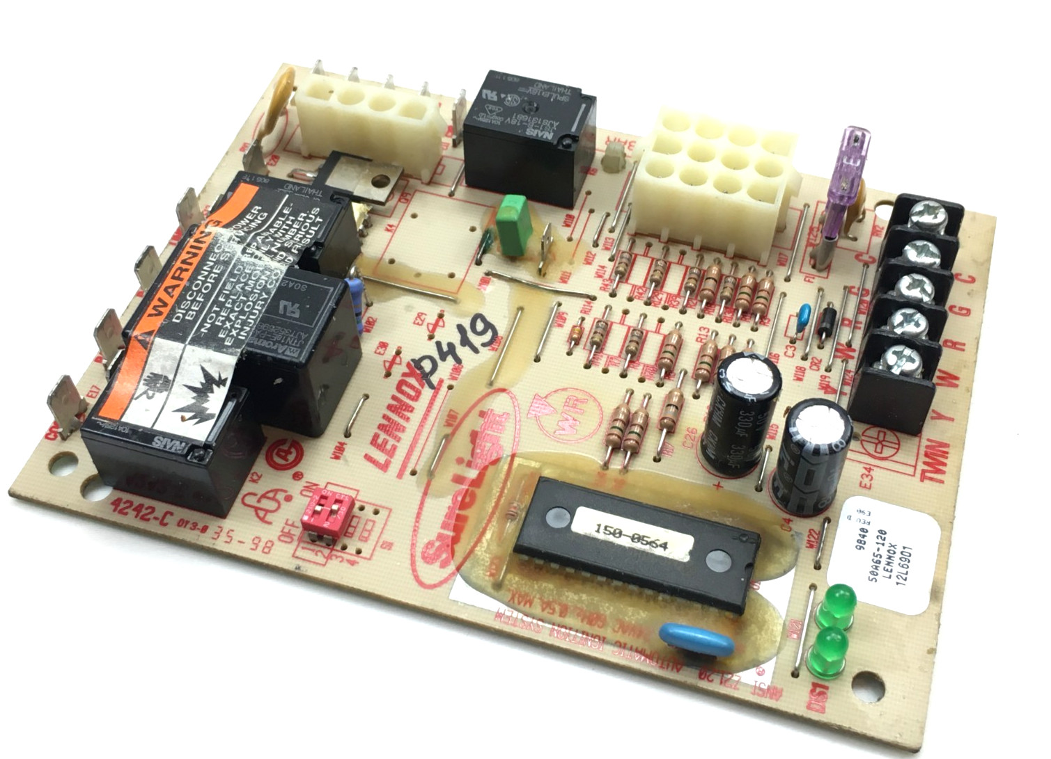 LENNOX White Rodgers 50A65-120 Control Circuit Board 12L6901 used #P419 gallery
