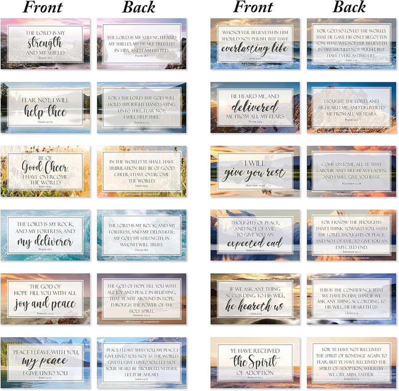 Be Not Afraid Bible Verse Cards with Full Scripture - Pack of 48 gallery