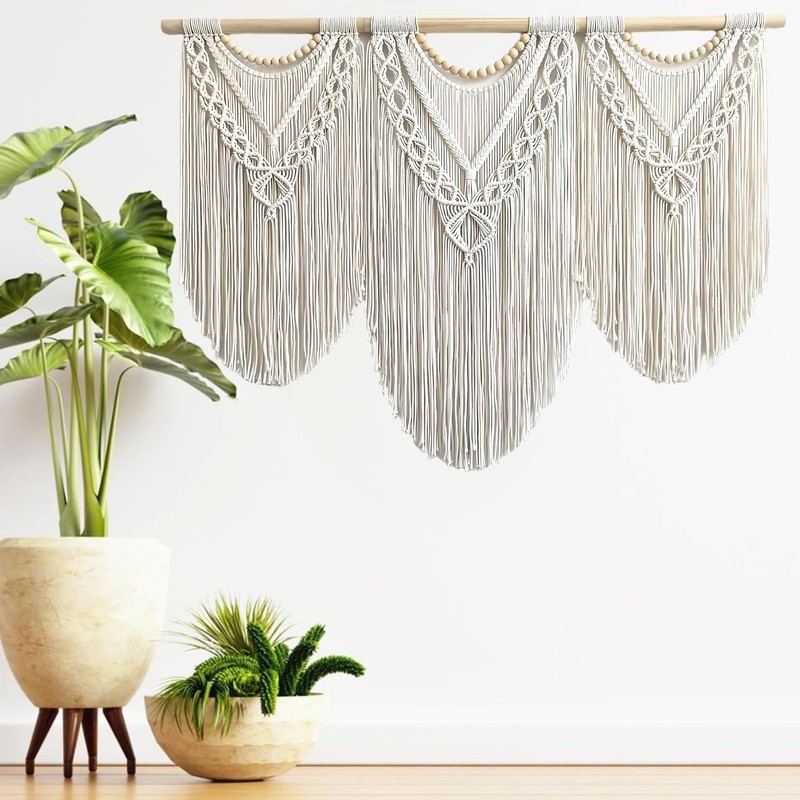 large macrame wall hanging - Boho Tapestry Macrame Wall Decor Art- Chic Bohem... gallery