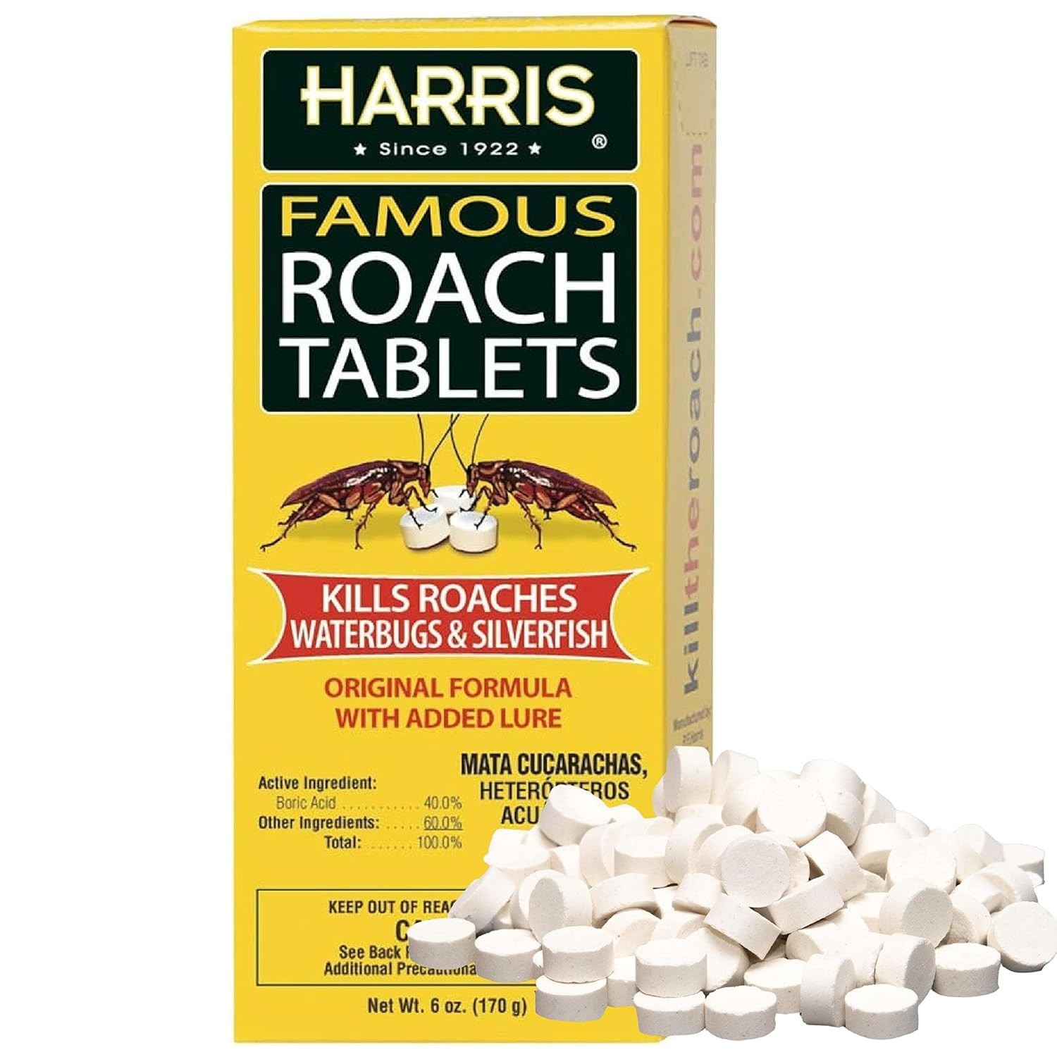 Harris Roach Tablets, Boric Acid Roach and Insects Killer with Lure, Alternative gallery