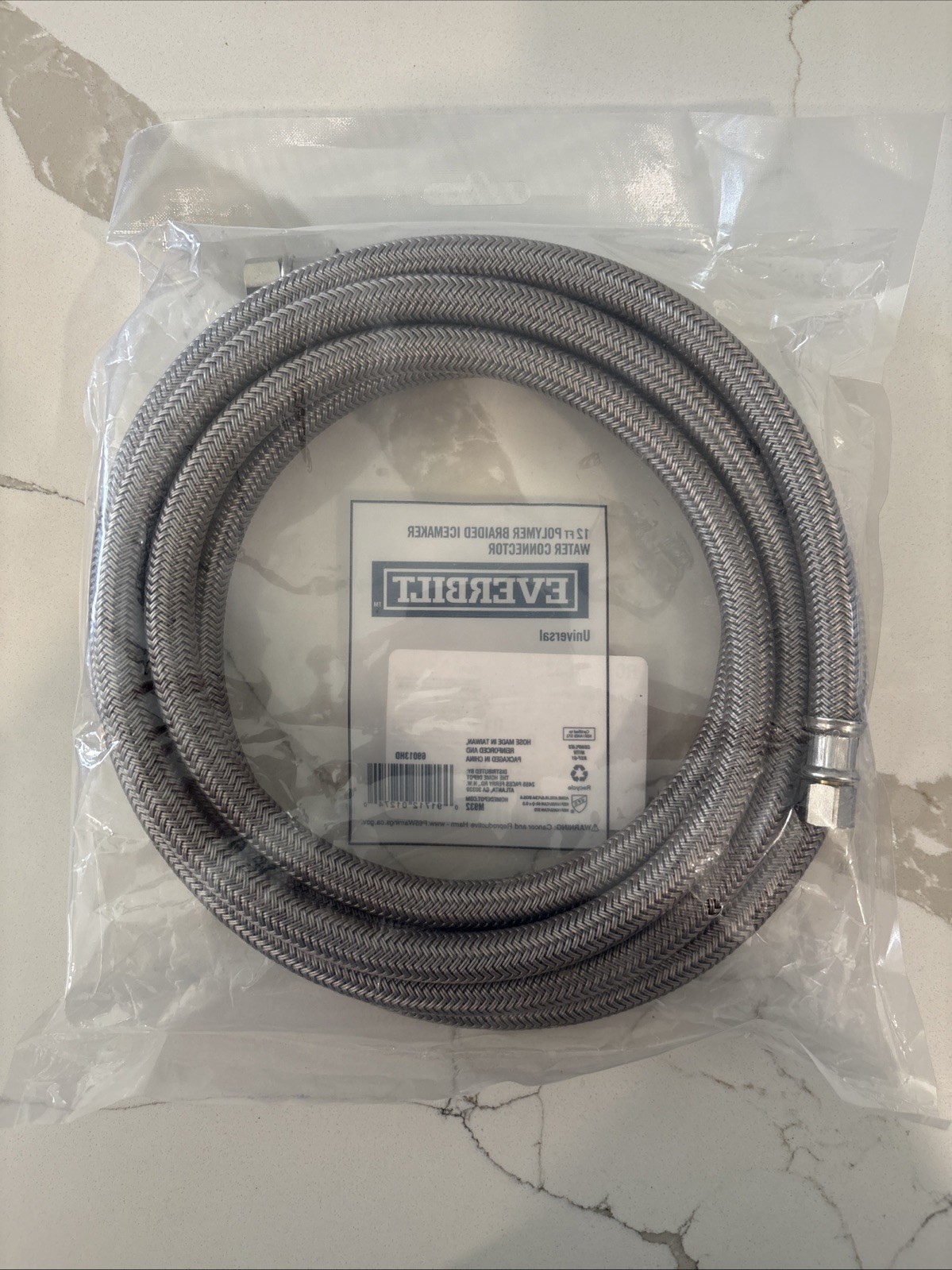 Everbilt Universal 12ft Polymer Braided Ice Maker Water Connector gallery