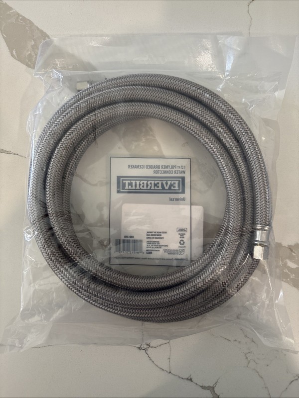 Everbilt Universal 12ft Polymer Braided Ice Maker Water Connector gallery