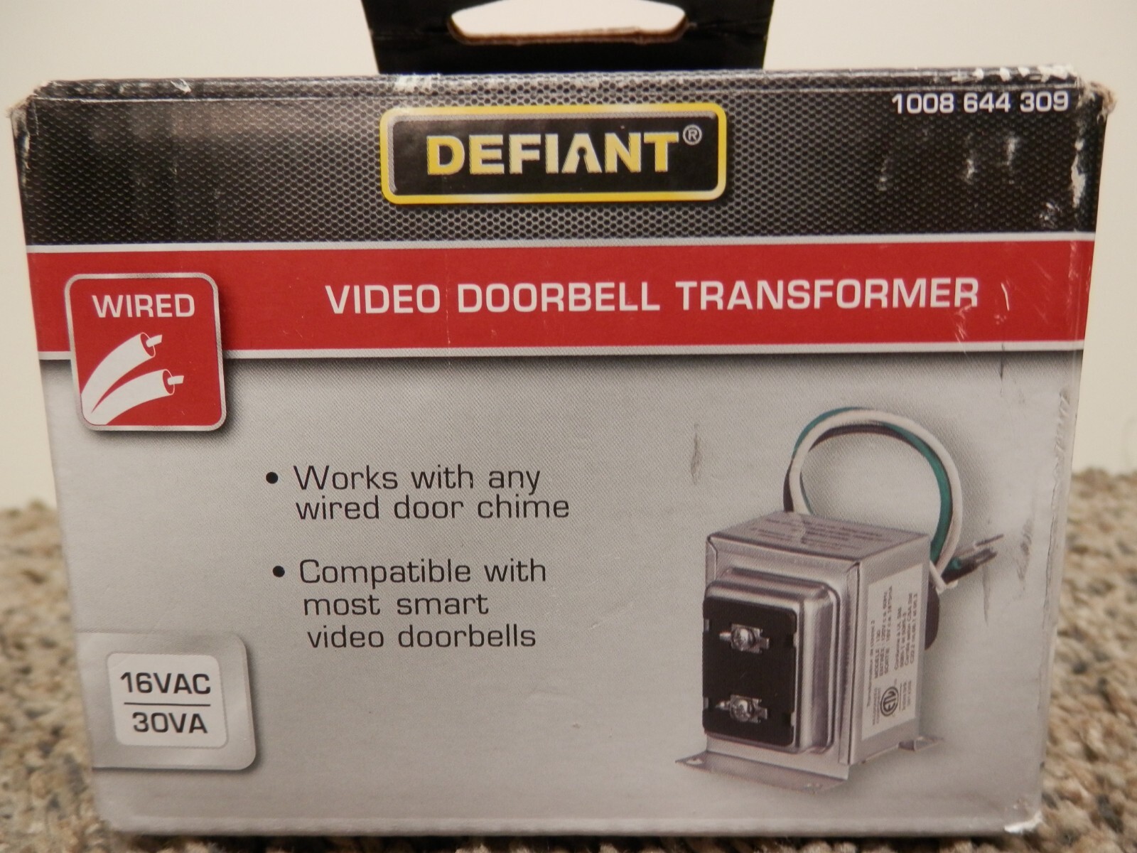 Defiant Branded Wired Doorbell Transformer 30VA 18000044 gallery