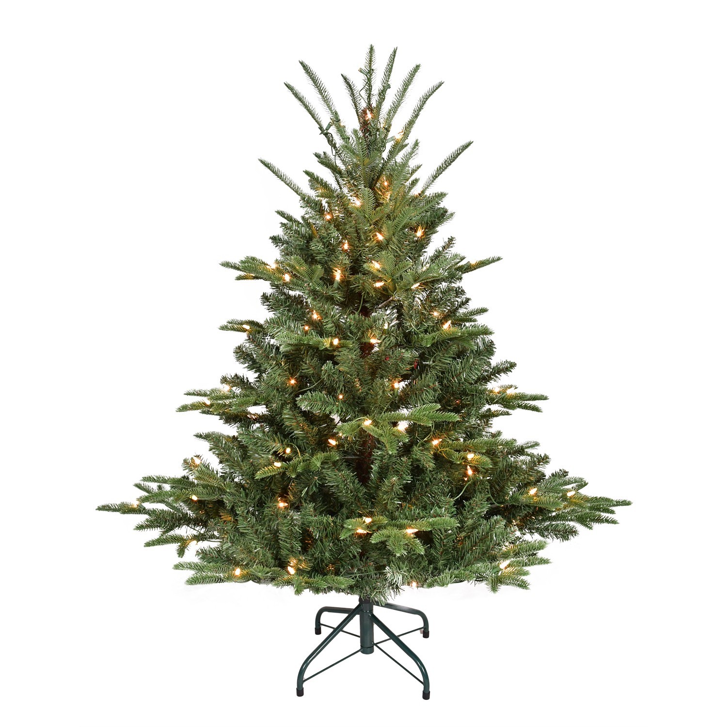 4FT Prelit Artificial Christmas Tree Premium Spruce Fake Xmas Tree & 150 Lights gallery