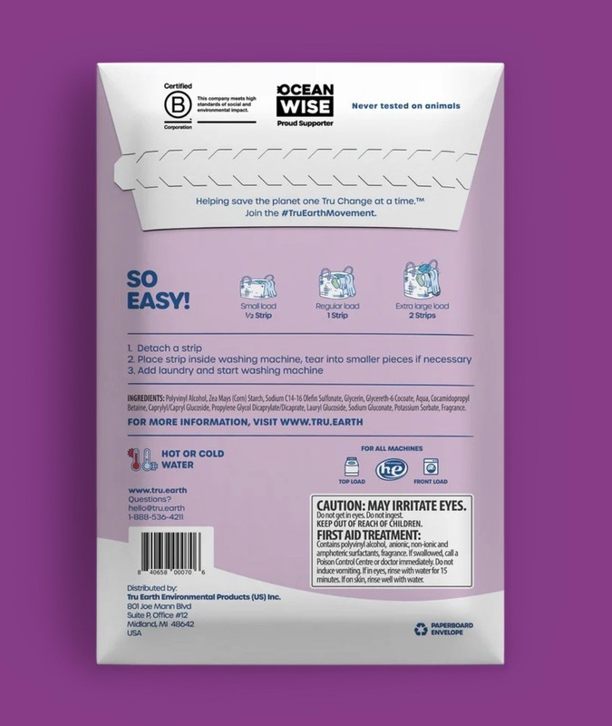 Tru Earth Compact Dry Laundry Detergent Sheets Up To 64 Loads Lilac Breeze gallery