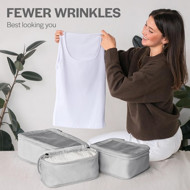 Aerotrunk Compression Packing Cubes for Travel - Luggage Organizer Bags - 6-Pack gallery