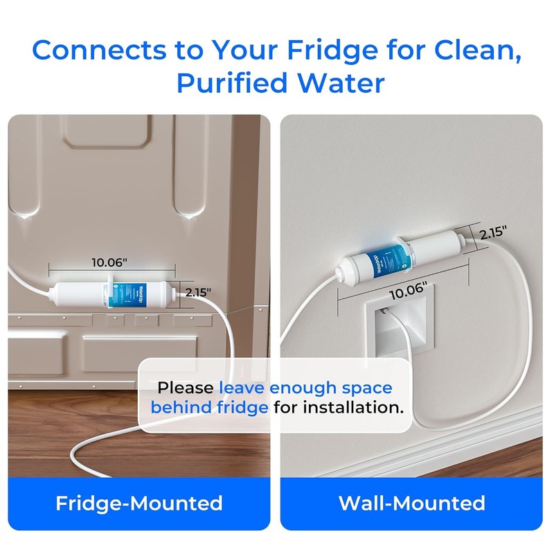 Inline Water Filter for Refrigerator Ice Maker NSF Certified 1 Year Waterdrop gallery