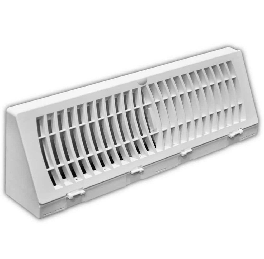 15 In. 3-Way Plastic Baseboard Diffuser Supply In White-E115SWP