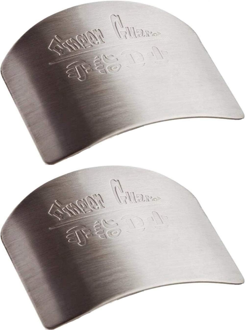 2 Packs Stainless Steel Finger Guards ,Cutting Knife Cutting Protector gallery