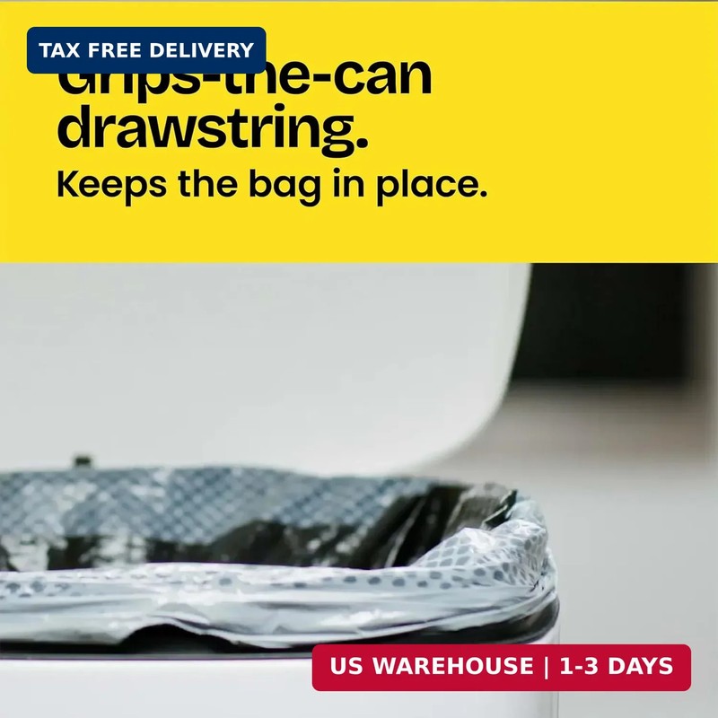 Glad ForceFlex Tall Kitchen Drawstring Trash Bags, 13 Gal, Fragrance Free, 40 Ct gallery