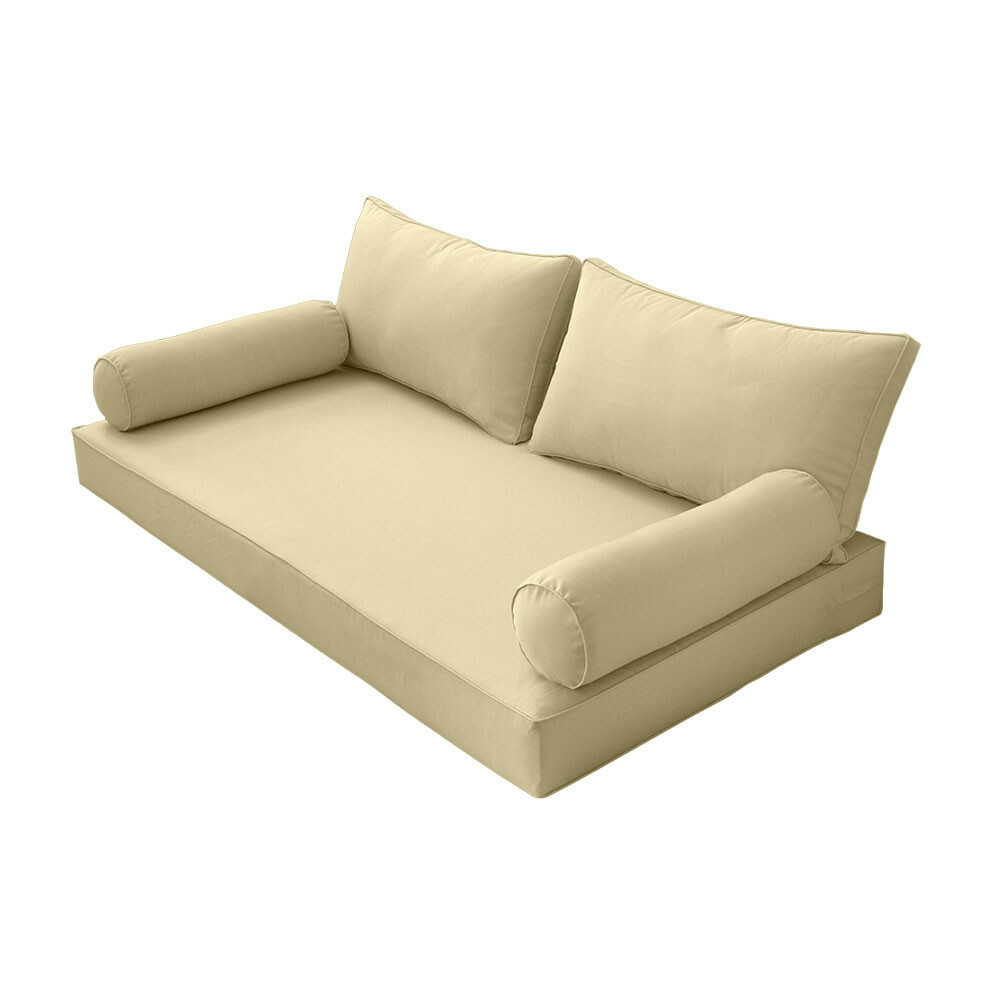 S2 Full Size 5PC Pipe Daybed Mattress Cushion Bolster Pillow Complete Set AD103 gallery