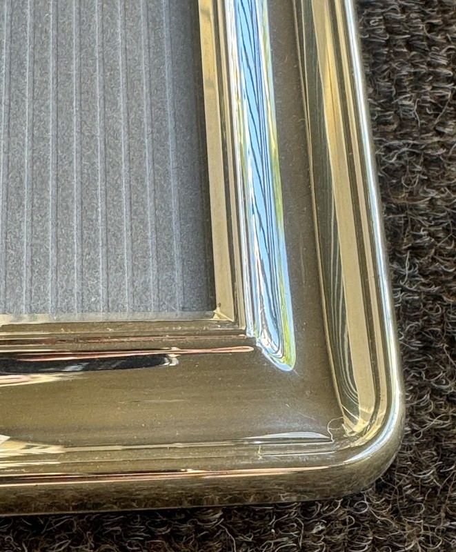 Christofle Silver Tone Rectangle Large Picture Frame 11”x9” gallery