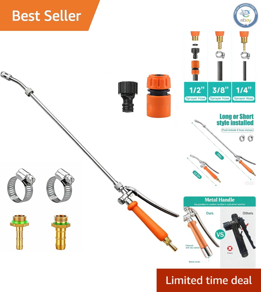 Corrosion-Resistant Sprayer Wand - Adjustable Nozzle & Reinforced Joints 29" gallery