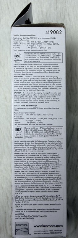 Kenmore Replacement Refrigerator Filter 469082 New Open Box Genuine gallery