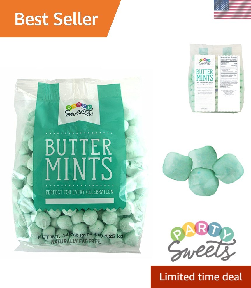 Mint Green Buttermints, 2.75 Pound, Appx. 350 pieces from gallery
