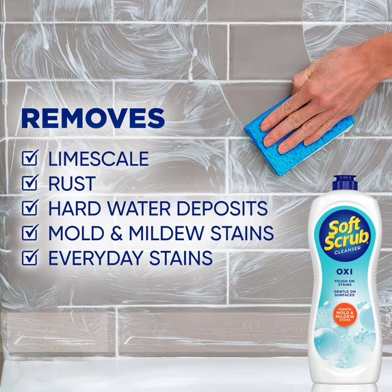 (2 Pack) Soft Scrub Multi-Purpose Cleanser with OXI, Surface Cleaner, 24 Ounce gallery