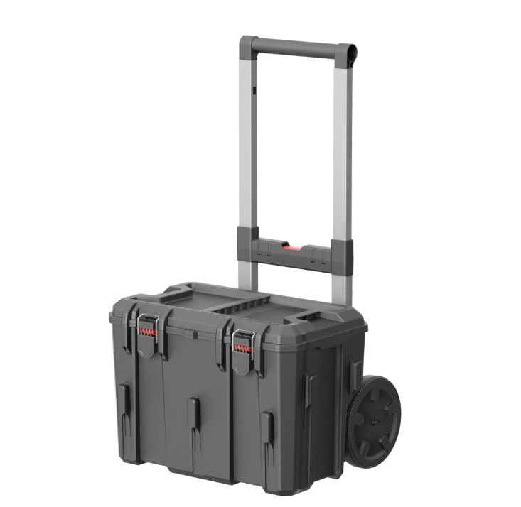 Hyper Tough Hyper Stack Heavy Duty 3 Piece Modular Rolling Toolbox System, Black gallery
