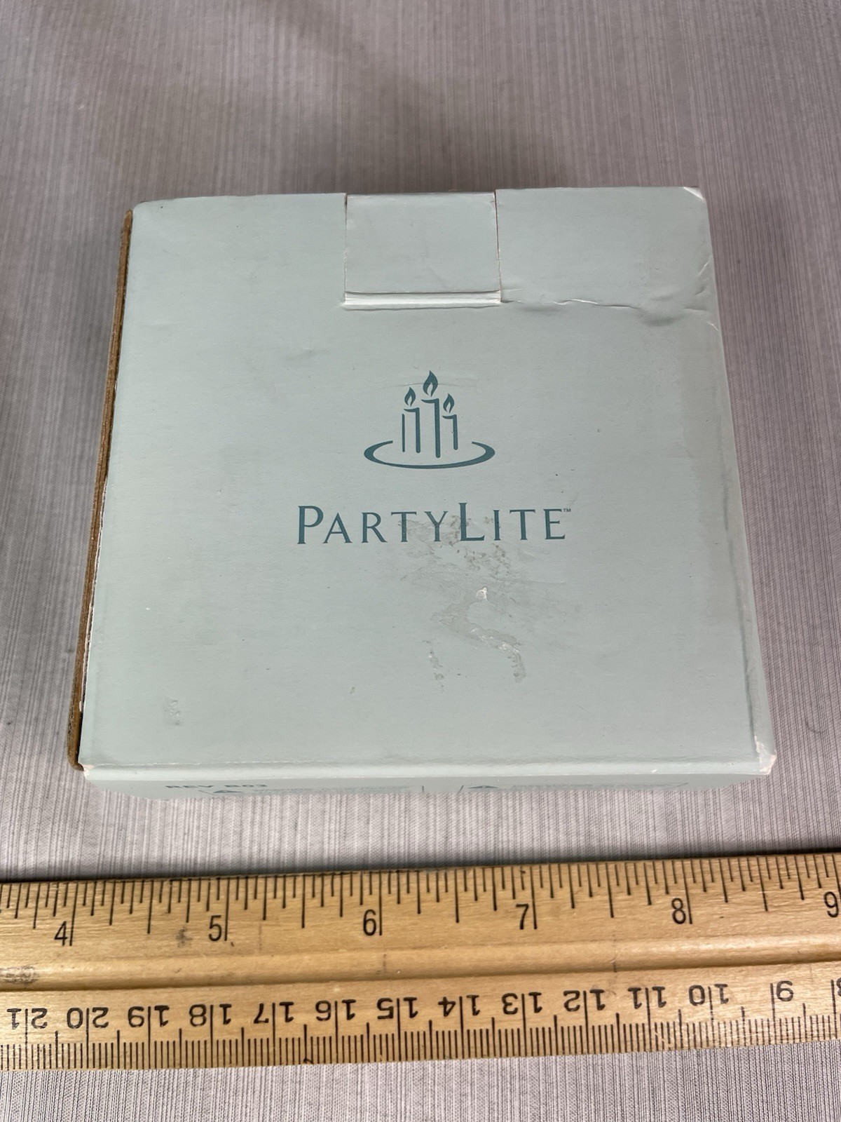 Partylite Opulence Travel Tea Light Holder Blue Rhinestones P7971 **NEVER USED** gallery