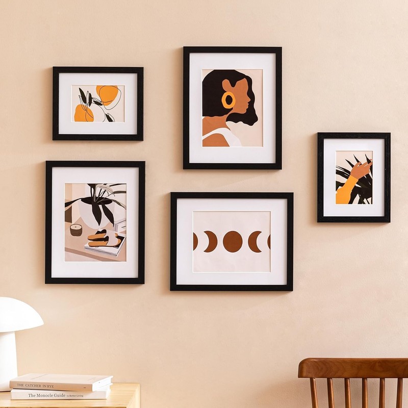 Lightweight Rectangular Picture Frames Set for Vertical or Horizontal Display gallery