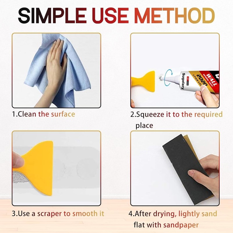 Drywall Patch Repair Kit with Scraper, Wall Spackle Repair Paste, Wall Mendin... gallery