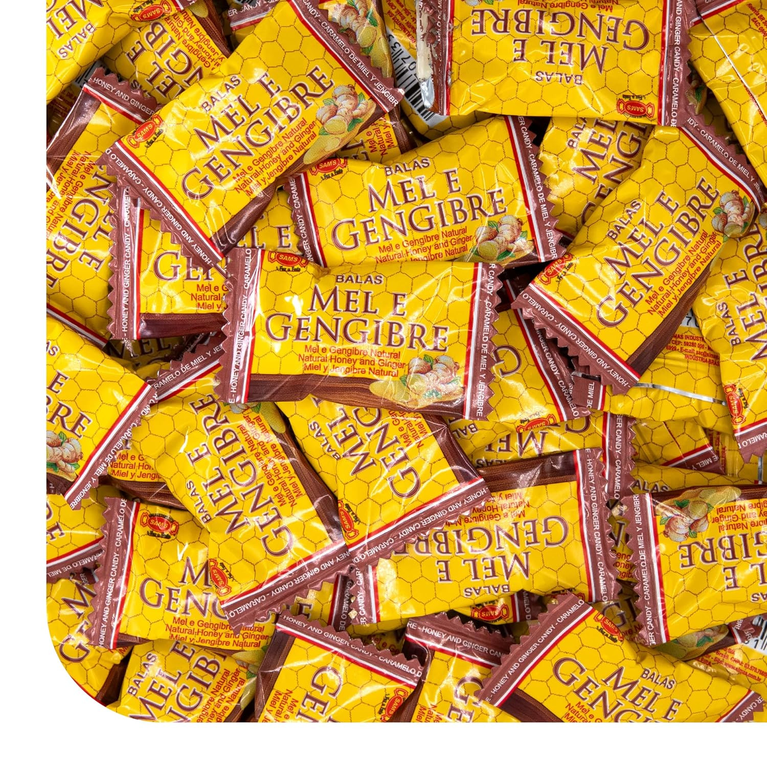 Honey Ginger Hard Candy - 2 Pound Bulk Pack (About 200 Count) - Individually gallery