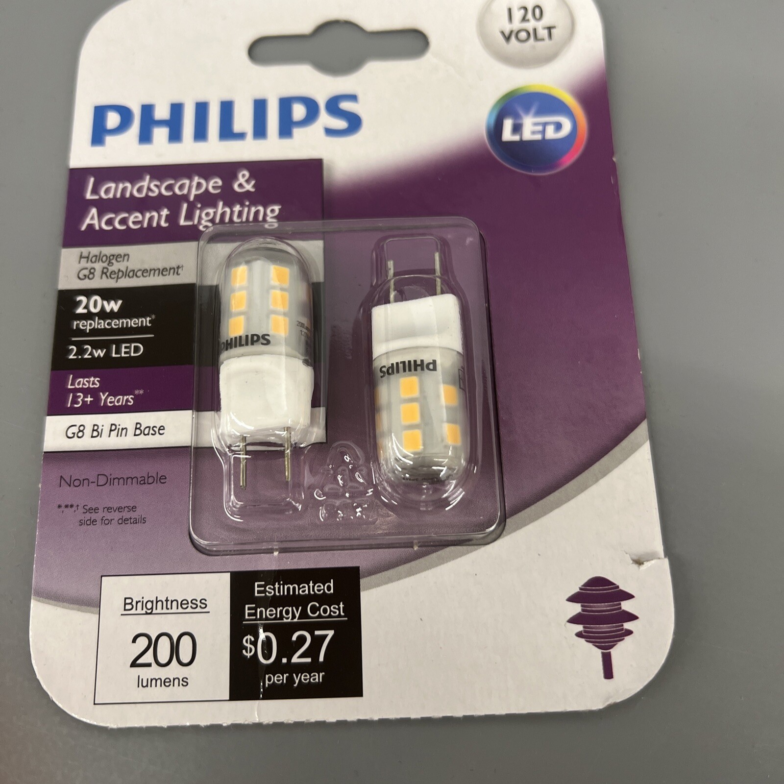 Philips 20 Watt Equivalent 2-Pack LED T4 G8 Bi-Pin Base Special Purpose Bulbs gallery