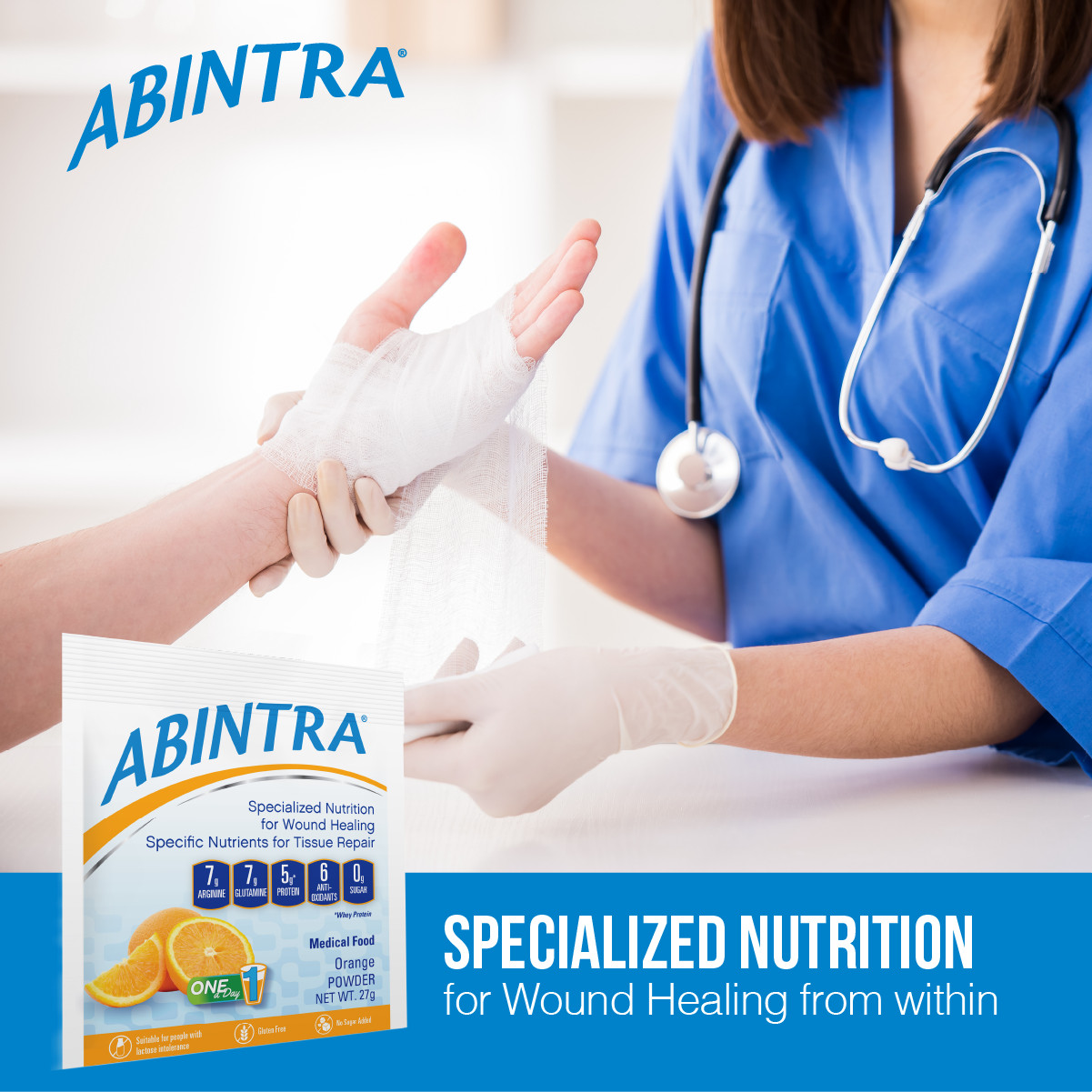 ABINTRA Specialized Nutrition for Wound Healing - Orange Flavor gallery