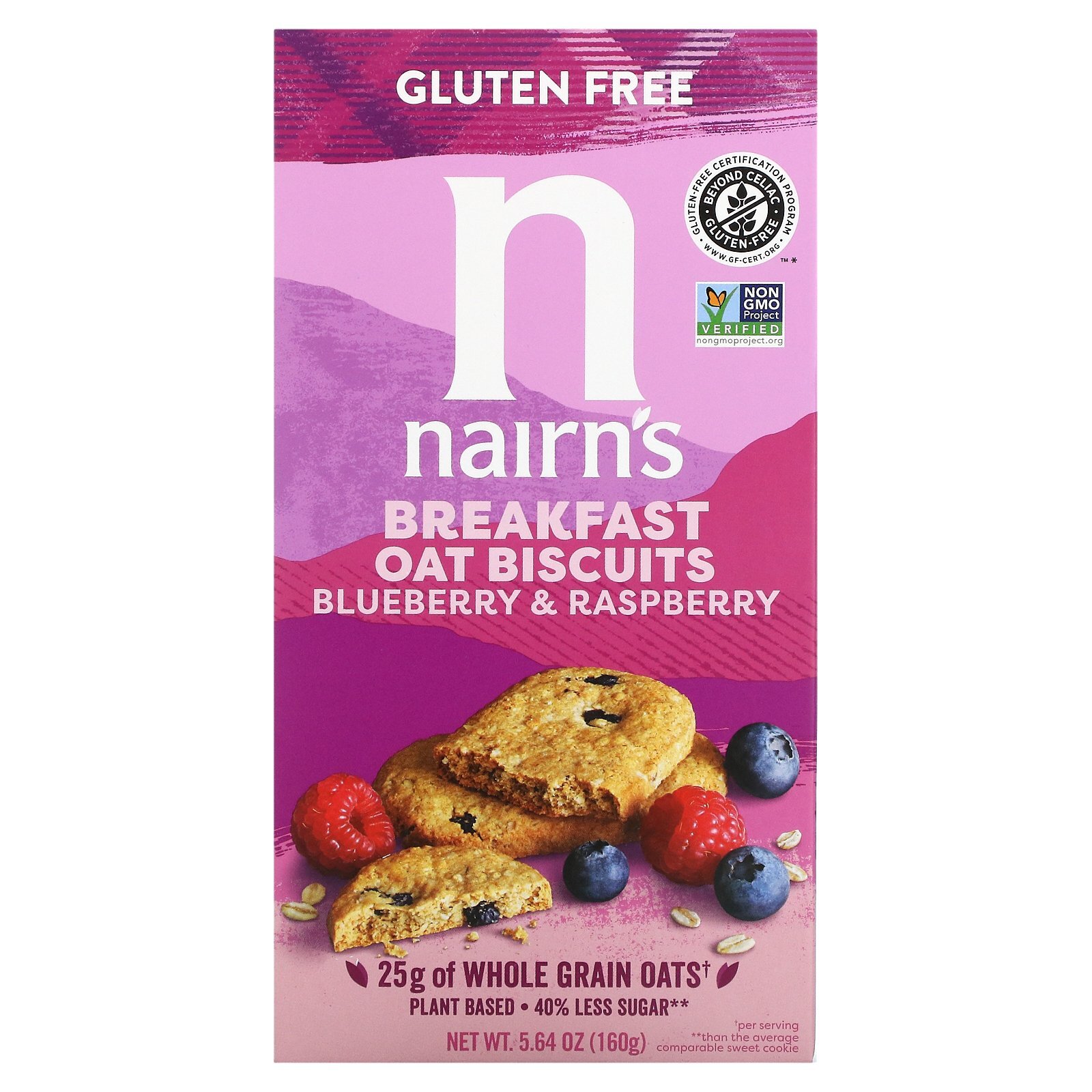 Breakfast Oat Biscuits, Blueberry & Raspberry, 5.64 oz (160 g) gallery