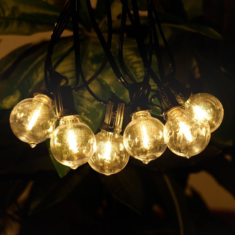 100FT - 200FT Outdoor String Lights LED Patio Waterproof Shatterproof G40 Bulbs gallery