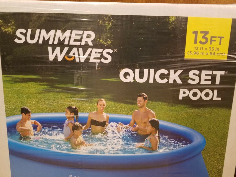 Summer Waves 13' x 33" Quick Set Ring Above Ground Swimming Pool Set (Polygroup) gallery