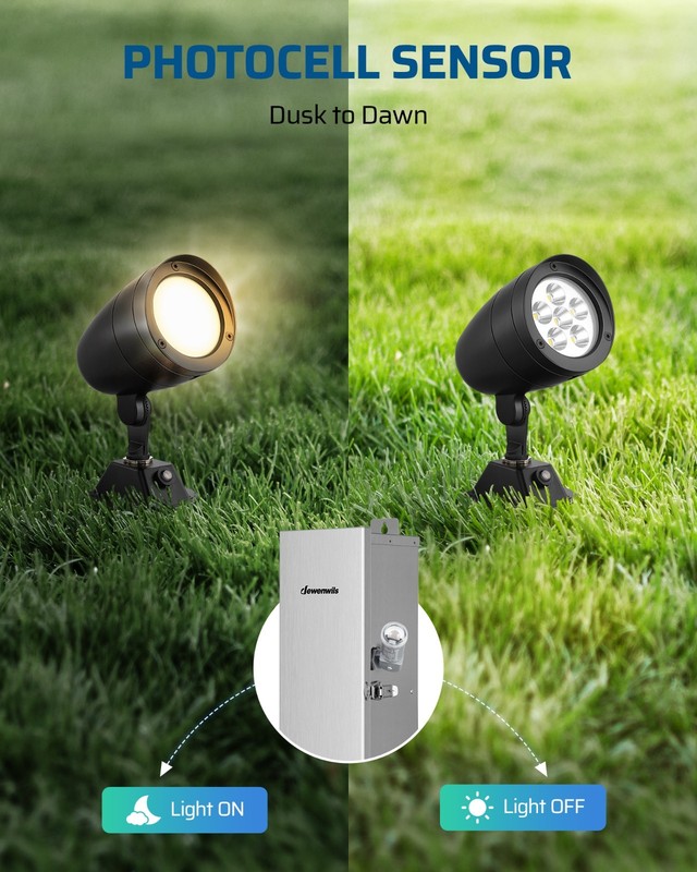 120VAC Dusk to Dawn Sensor, Light Sensor Switch, Swivel Mount, Photocell Light gallery