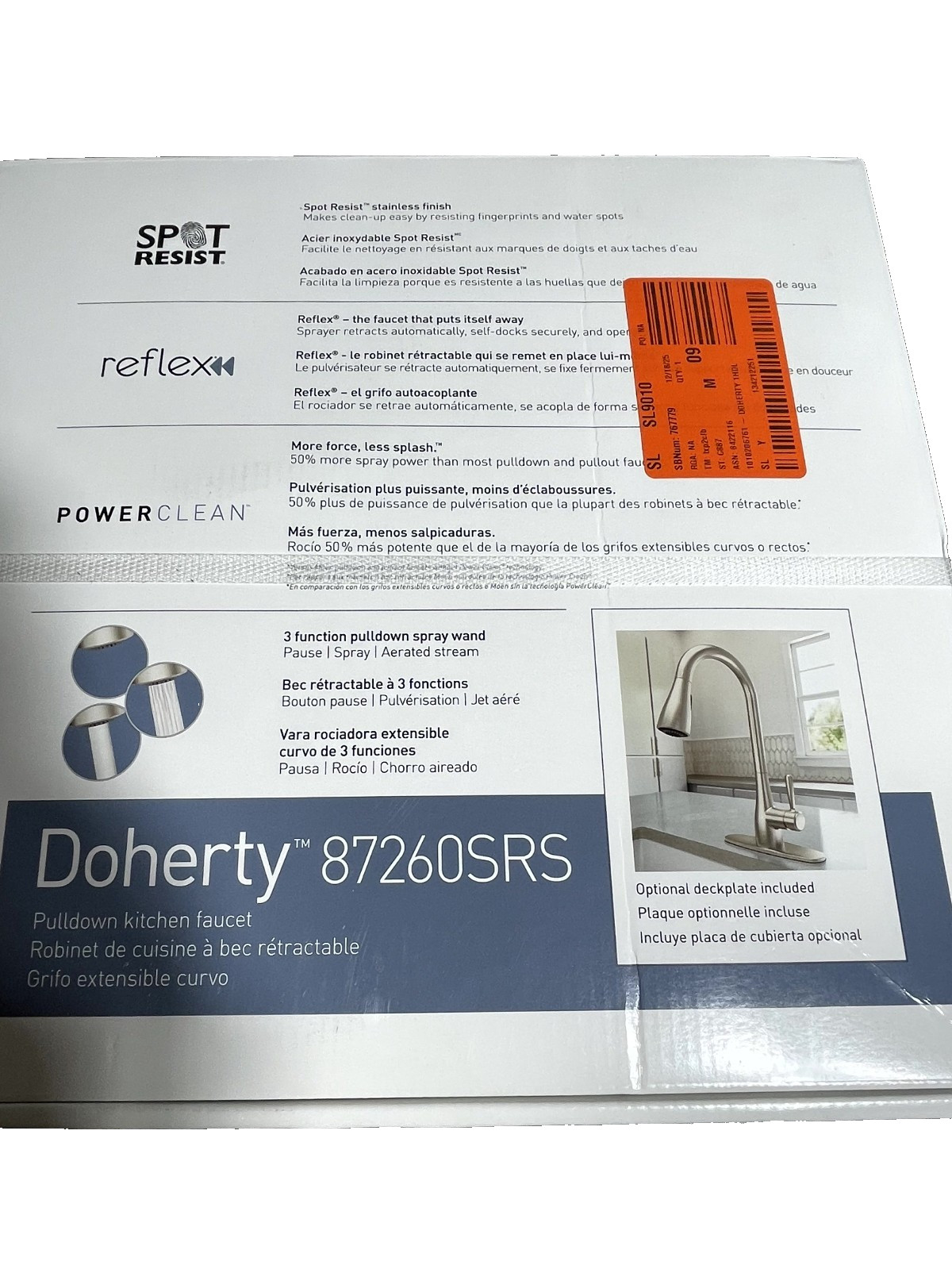 Moen Doherty Single Handle Pull-Down Kitchen Faucet in Spot Resist Stainless gallery