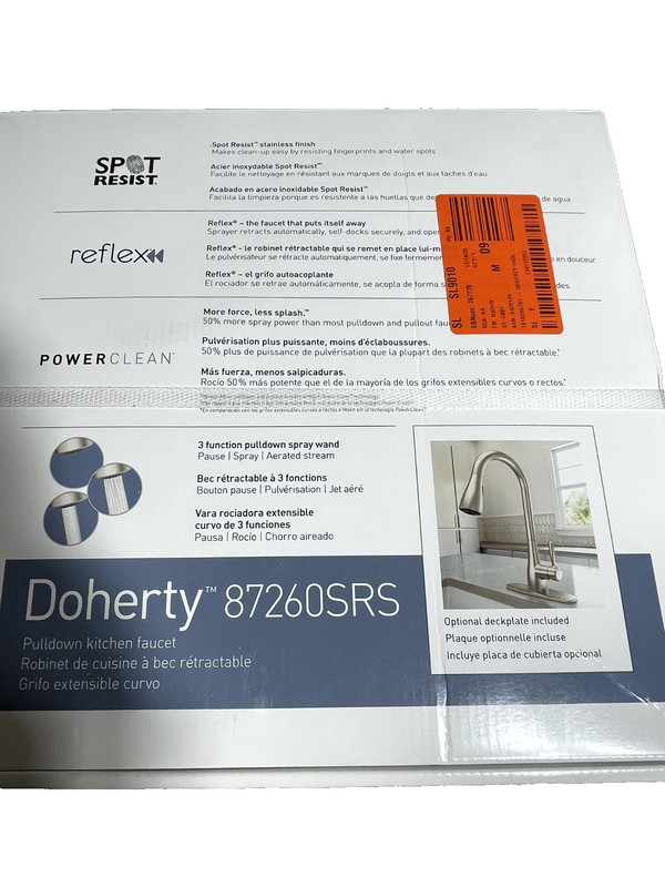 Moen Doherty Single Handle Pull-Down Kitchen Faucet in Spot Resist Stainless gallery