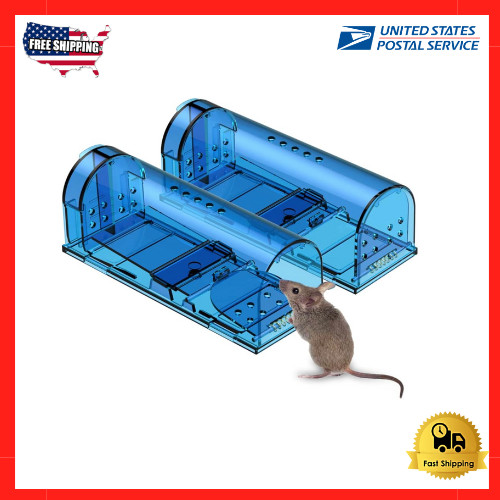 2Pcs Live Humane Cage Trap For Squirrel Chipmunk Rat Mice Rodent Animal Catcher gallery
