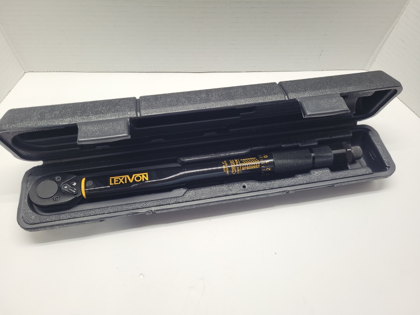 LEXIVON 1/2" Drive Click Type Torque Wrench, 10-80 Ft-Lb - New In Case gallery