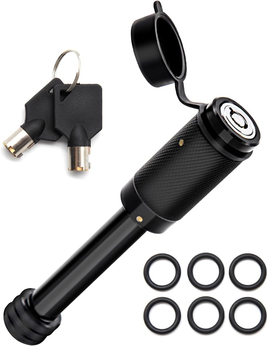 Anti Theft Trailer Hitch Lock 5/8 Inch Pin for 2 In. and 2-1/2 Inch Tow Receiver gallery