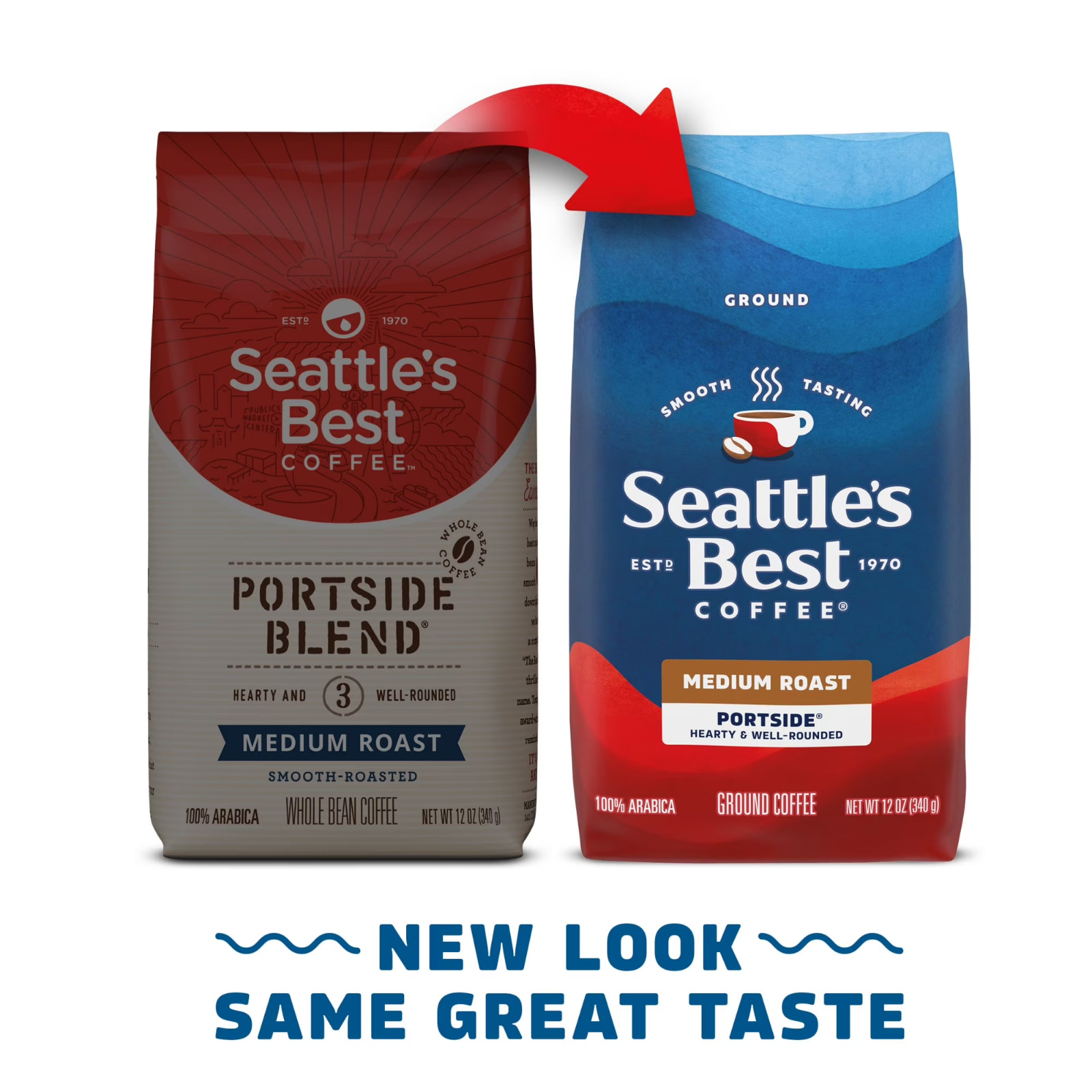 Seattle’s Best Coffee, Portside, Medium Roast, Ground Coffee 100% Arabica,12 oz. gallery