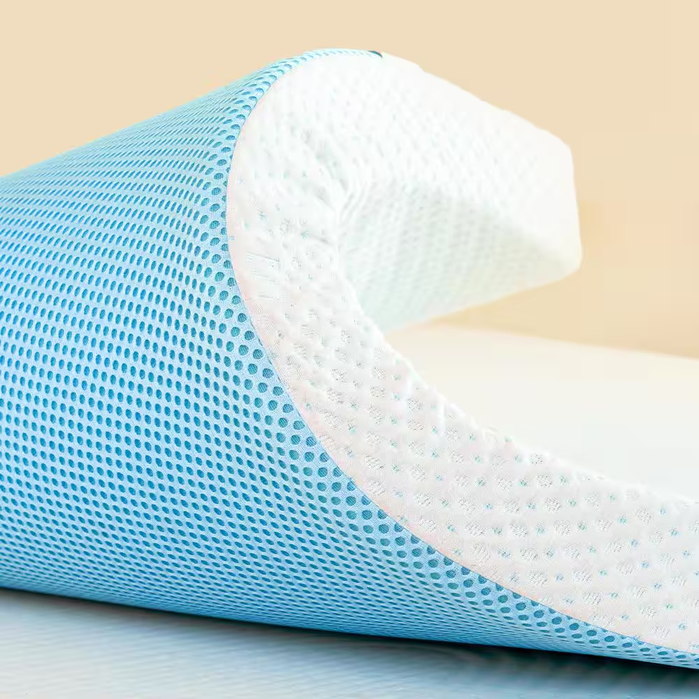 Medium 4 In. Full Gel Memory Foam Mattress Topper with Easy Care Machine Washabl gallery