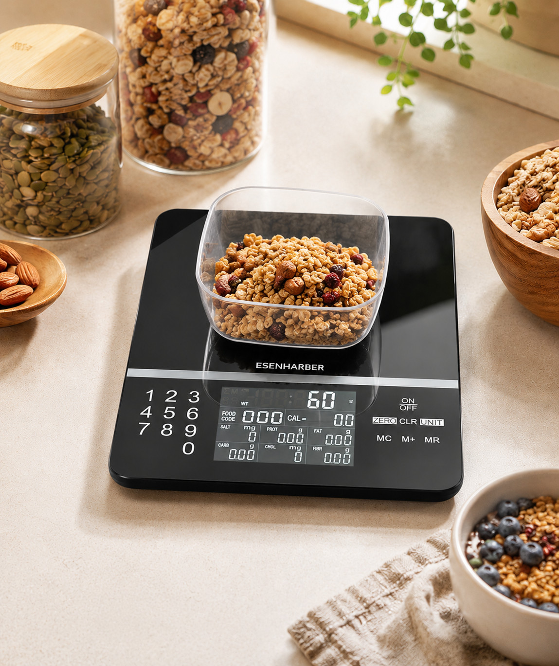 Digital Food Scale with Nutrition Calculator Calories Counter Meal Prep Scale gallery