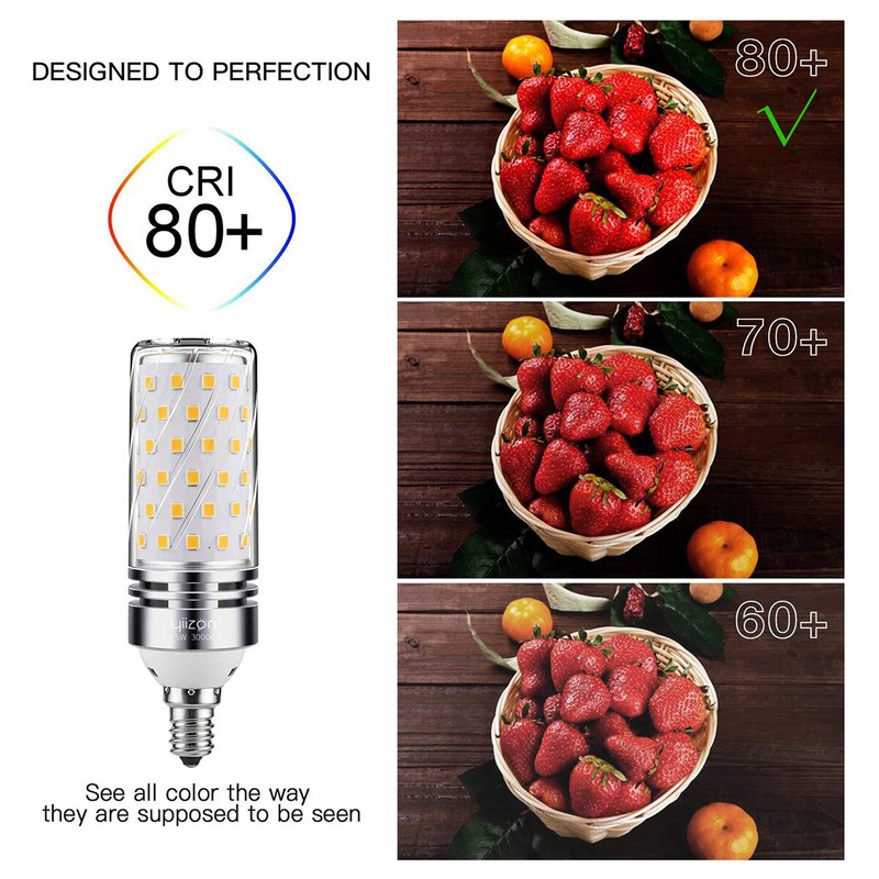 16W E12 LED Corn Bulb Light 6000K Candelabra Ceiling Fan Lamp Daylight White /US gallery
