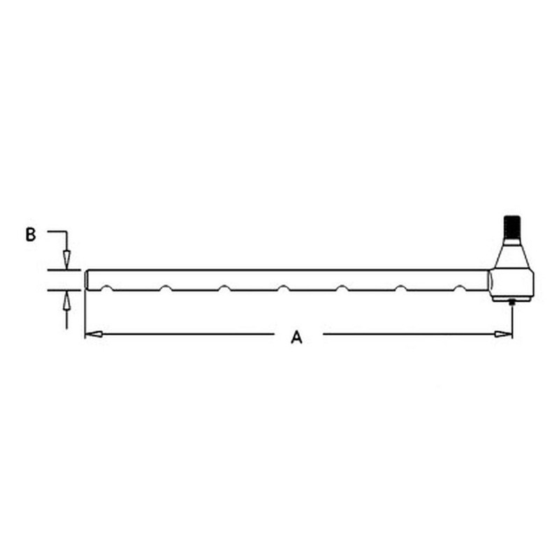 Outer Left Hand Tie Rod End Fits International Harvester Replaces 527660R91 gallery