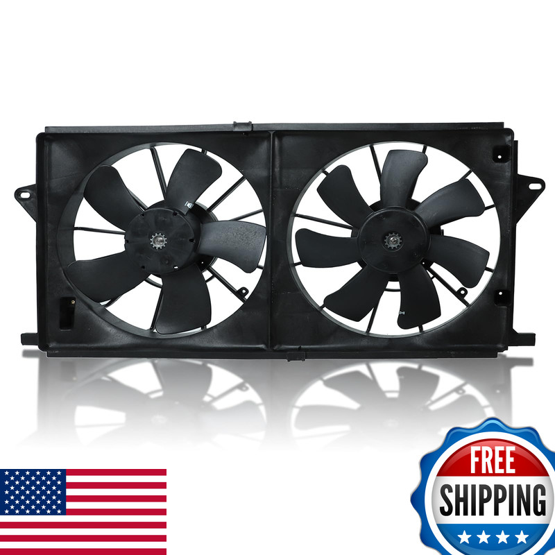 Blackhorse-Racing Dual Radiator Cooling Fan Assembly Compatible Cadillac Dts gallery