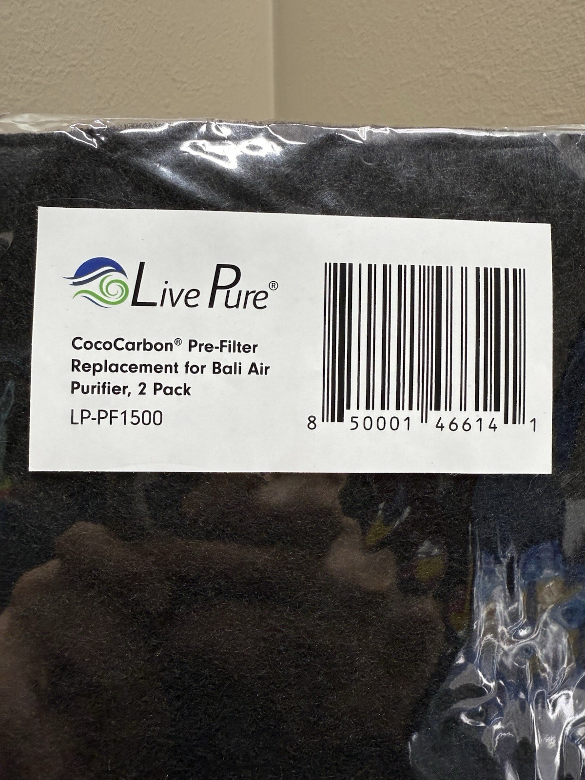 LivePure CocoCarbon Replacement LP-PF1500 Pre-Filter for Bali Series Air Purifie gallery