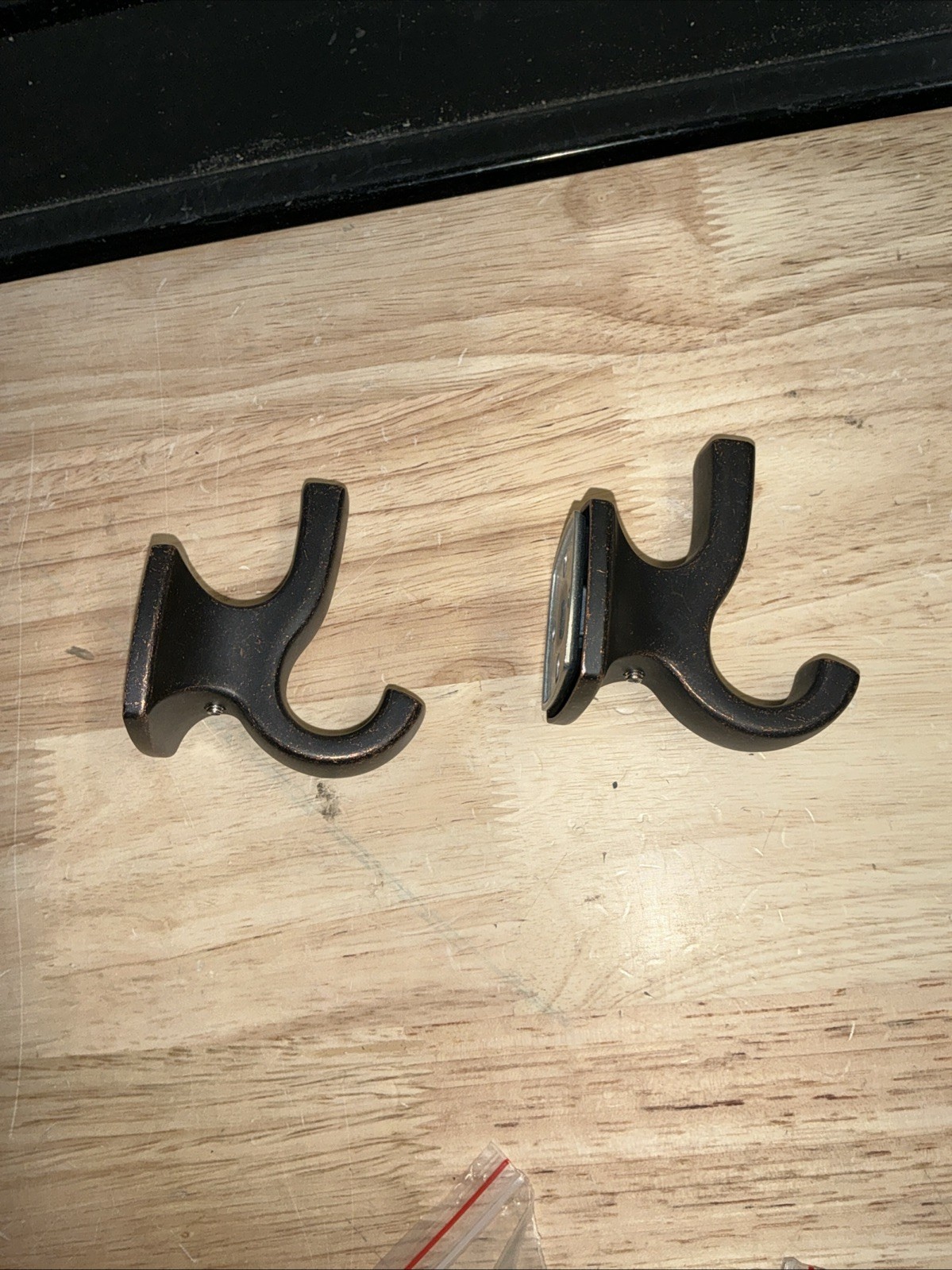2 Pack Moen YB5103ORB Voss Double Robe Hook, Oil-Rubbed Bronze gallery