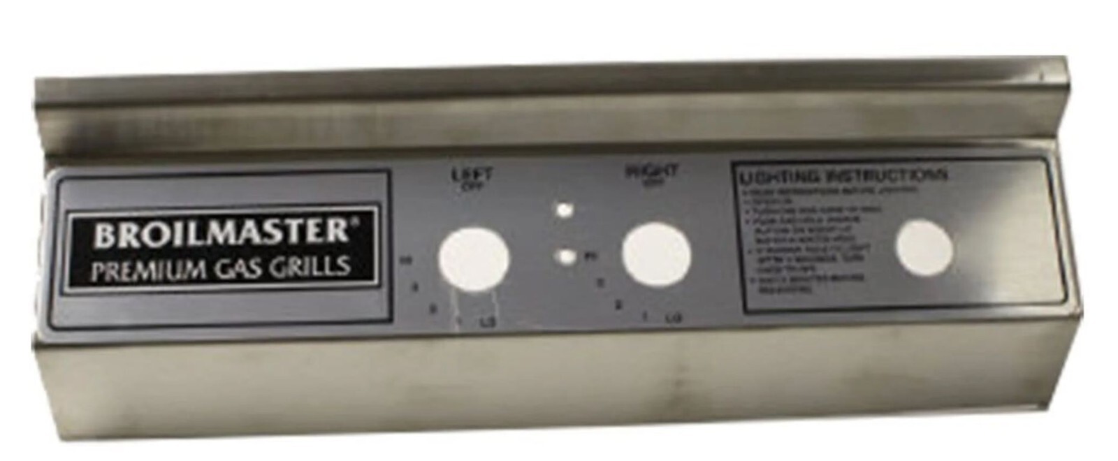Broilmaster P4X Series Stainless Control Panel w/Label Elect Ignitor B101151 gallery