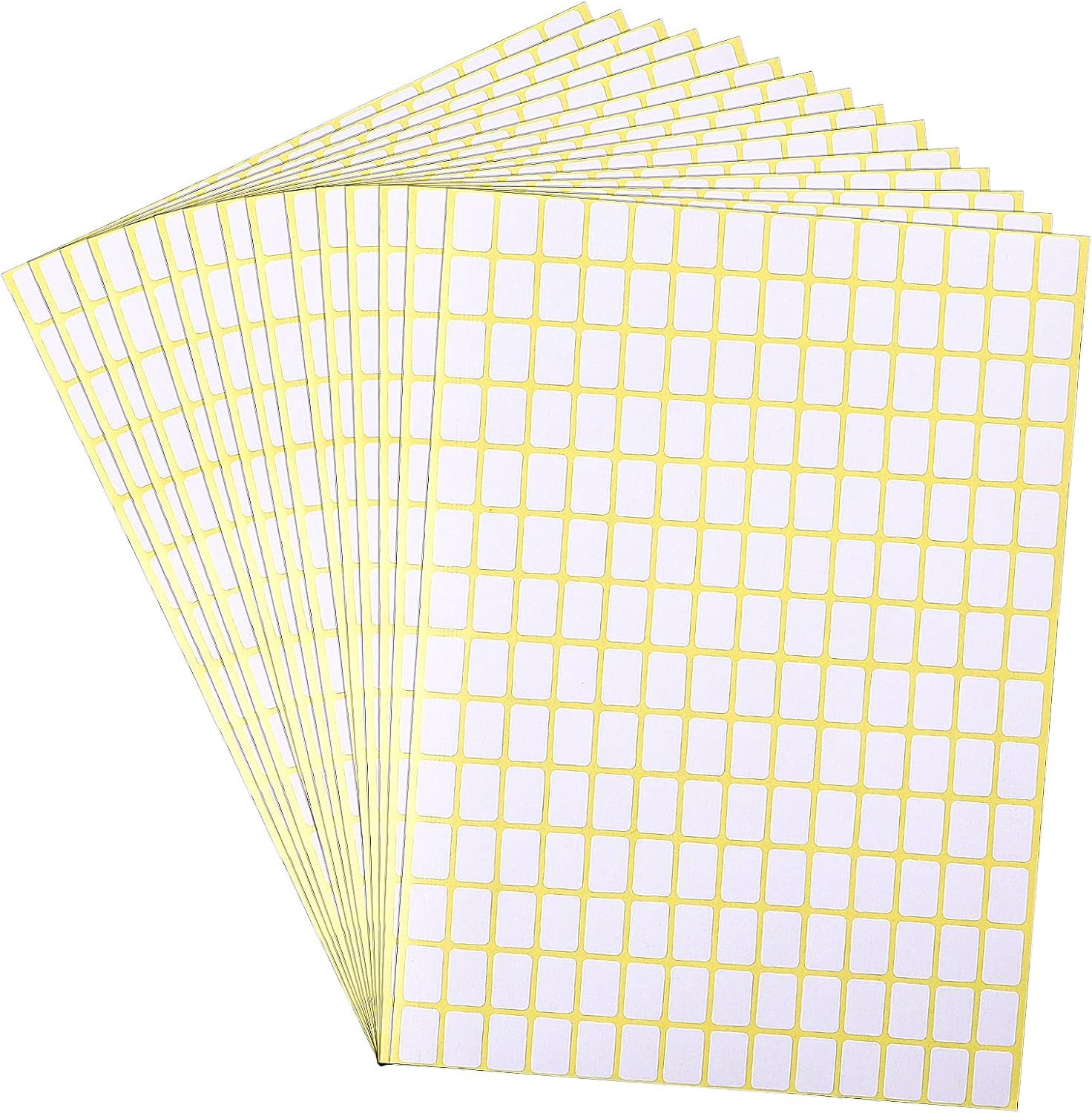 2940 Pcs Matte Small White Labels Stickers Blank Small, 2940pcs 13x9mm gallery
