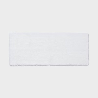 Threshold Tufted 60x24" Bath Rug Runner High Pile Heavyweight, White gallery