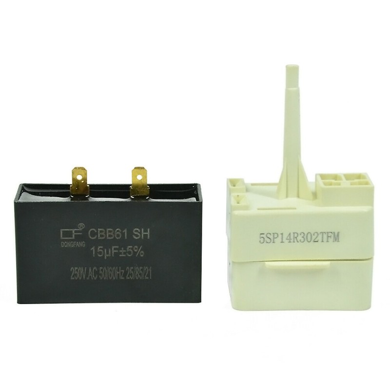 Refrigerator Compressor Start Relay & Capacitor For Whirlpool Maytag W10613606 gallery