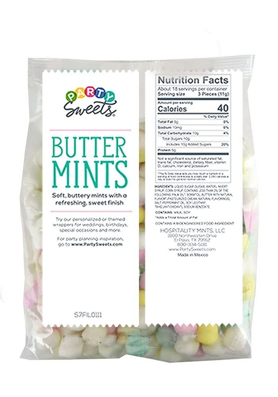 Assorted Pastel Buttermints, 2.75 Pound, Appx. 350 pieces from Hospitality Mints gallery