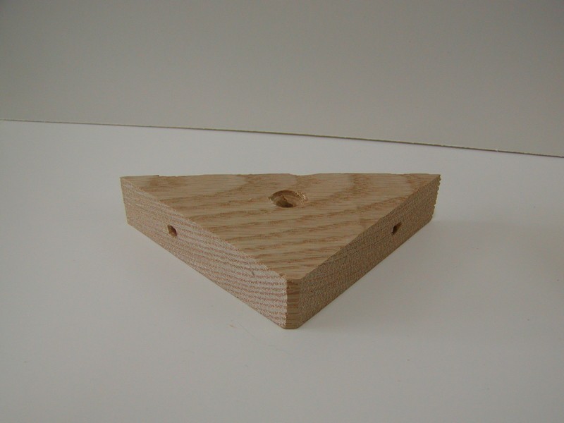 Solid American Oak Cabinet Corner Wood Blocks/Braces (Package of 4) Counter Top gallery